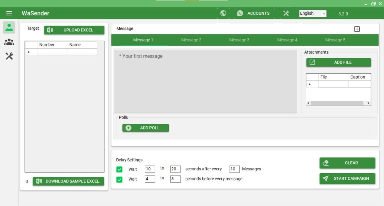 Bulk WhatsApp - Multi Sender Tool