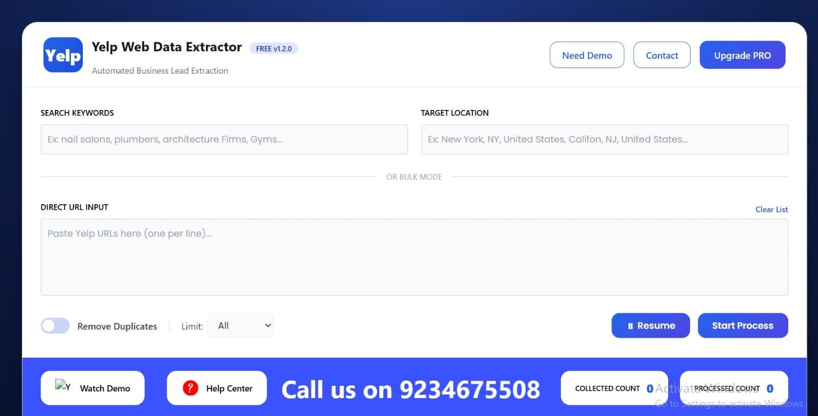 Multiple Scraper Tools Package
