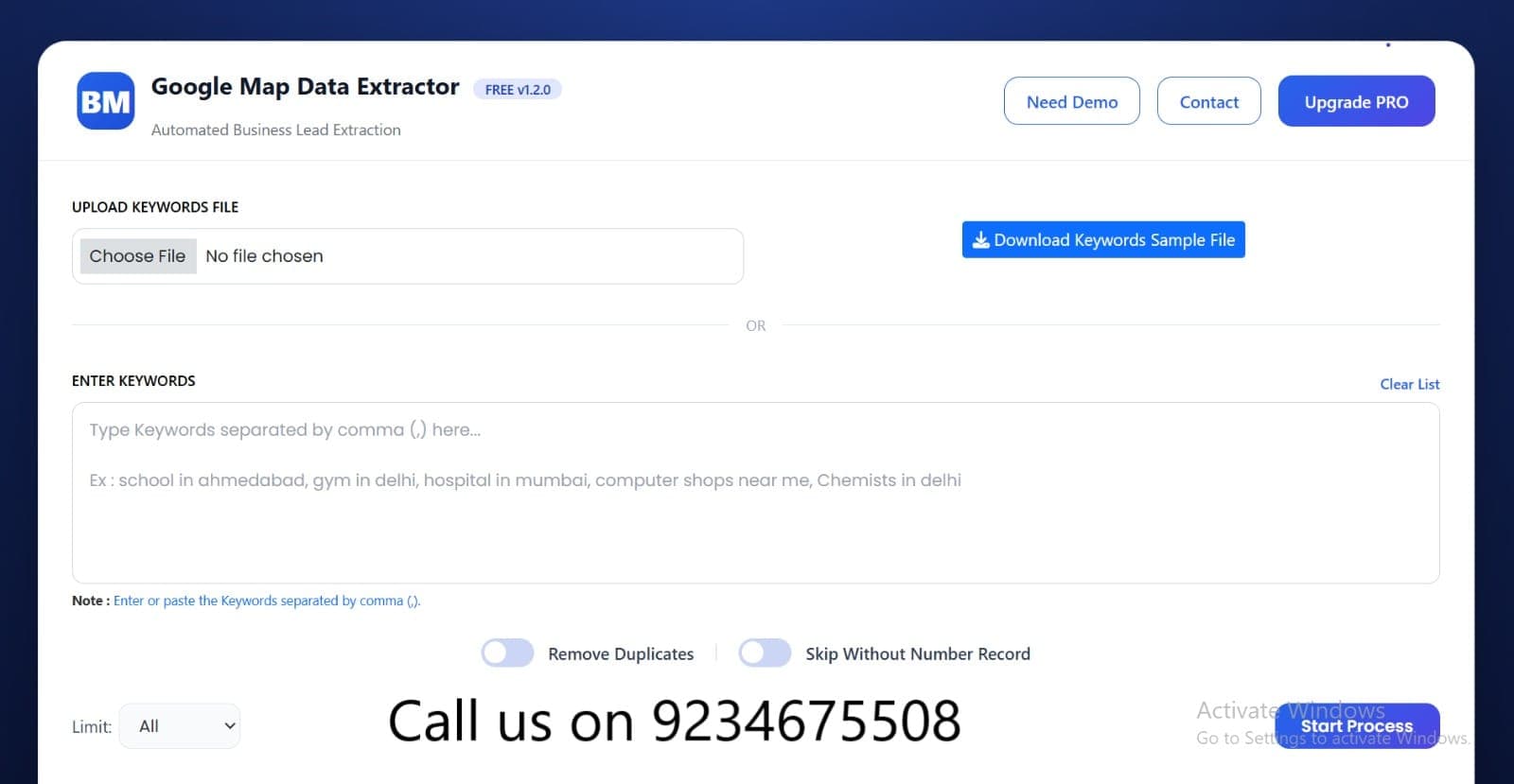 Google Map Data Extractor
