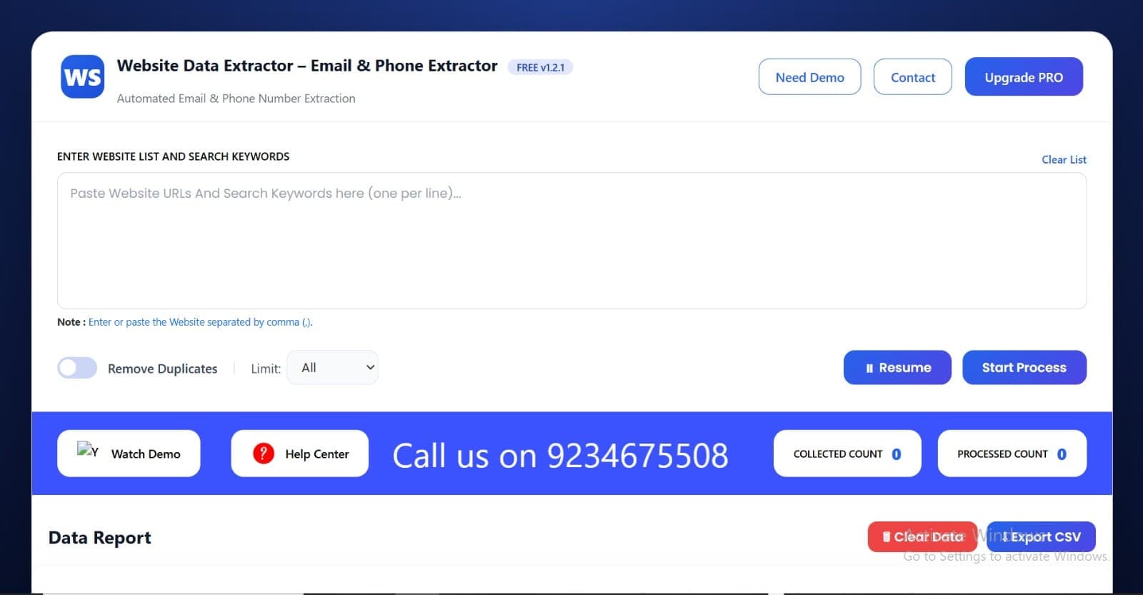 Website Data Extractor