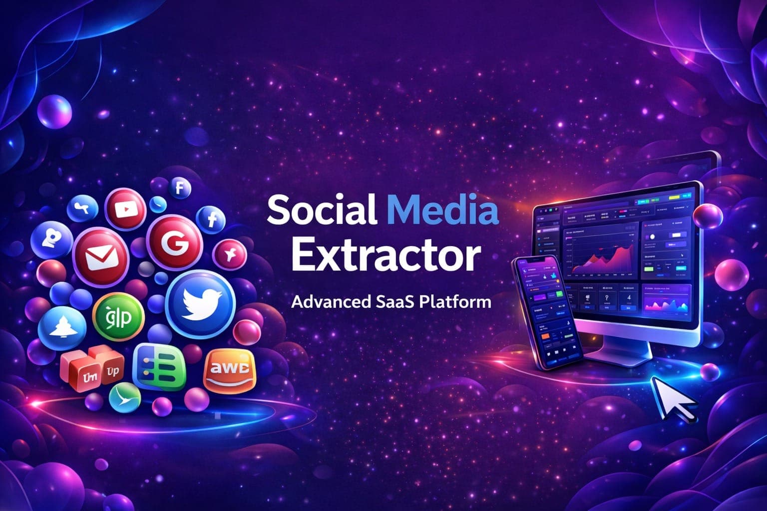 Social Media Extractor - Advanced SaaS Platform